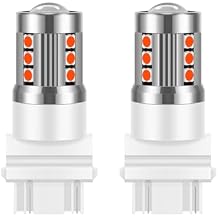 3157 LED Bulb for Blinker Brake Light Front Turn Signal Bulb, 2PCS 3157 T25 Led Turn Signal Bulbs Super Bright Marker Parking Lighting Accessories Replacement Lamp for SUV Sedan Truck Red