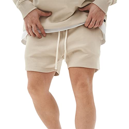 Short de course ample en coton pour homme AXEBHPED en gris, taille S