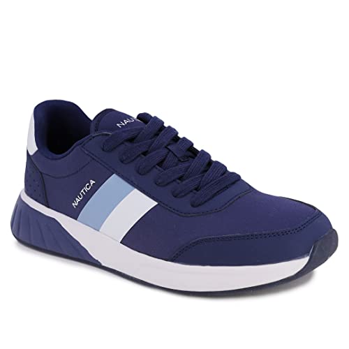 ▷ Nautica Zapatillas de deporte de moda casual con cordones Oxford