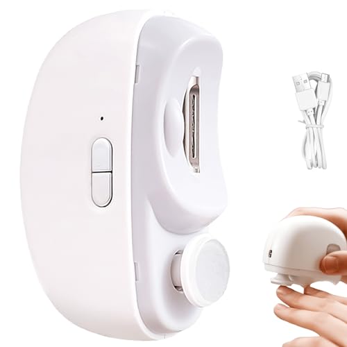 Tagliaunghie Neonato, HyAdierTech Cura delle unghie, Taglia Unghie Neonati Elettrica Tagliaunghie Bambini Set,Tagliaunghie per Bambini Testina di Ricambio Aggiuntiva per Neonati e Adulti
