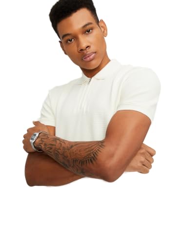 Image of Max Men Textured Zipper Polo T-Shirt