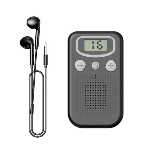 Hearing Aids For Seniors Hand Held Pocket Sound Amplifier with Headphones Pocket Talker Hearing Loss