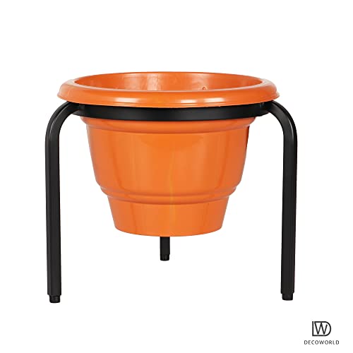 DECOWORLD || Planter Stand for Flower Pots and Plant Pots|| Metal Plant Stand for Balcony, Living Room, Indoors and Outdoors (Set of 2)