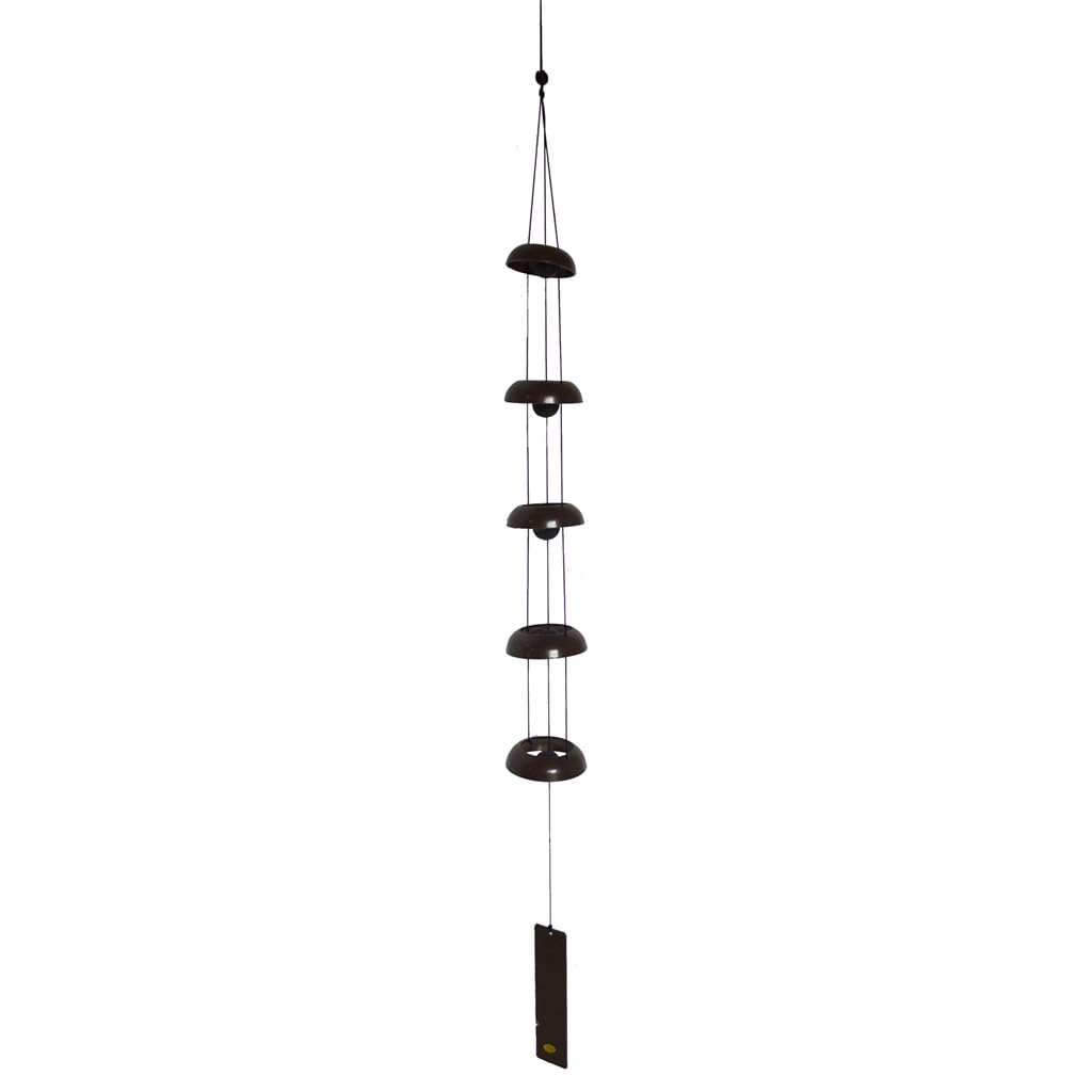 Carillons éoliens Carillon éolien à Cinq Anneaux avec métal et Bois Massif, Beaux carillons éoliens pour créer Une atmosphère Zen à Suspendre pour pour Le Jardin