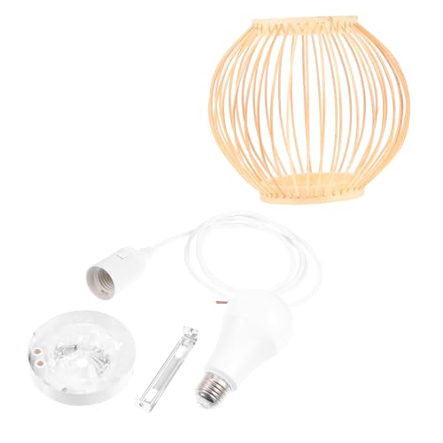 Lustre en bambou tressé ORFOFE, luminaire suspendu haut de gamme