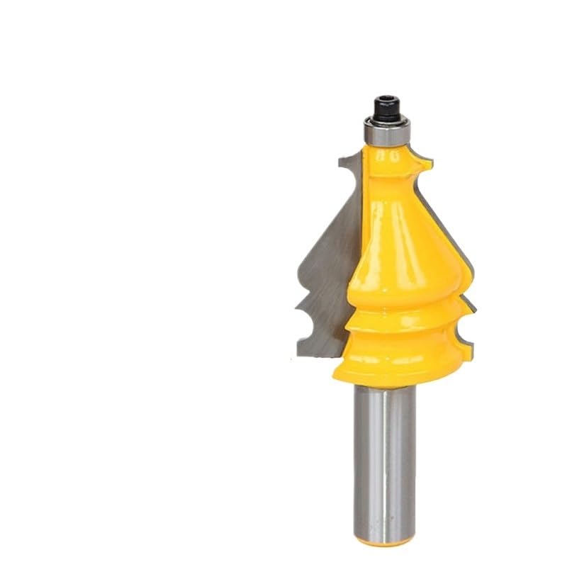Fresa de espiga for carpintería, 1 unidad, 12mm, 1/2 ", línea de vástago, moldura arquitectónica, fresa for máquinas herramientas de madera
