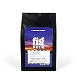 FigBrew Morning Prebiotic Blend Coffee Alternative, Adaptogen-free, Caffeine-free, Dark Roast Ground, 3-lb, 124-servings, USDA Organic, Made in USA