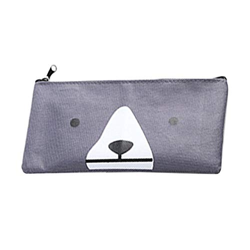Preisvergleich Produktbild Briefpapier Cartoon Einfache Leinwand Federmäppchen - Dunkelgrau