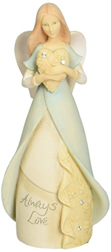 Enesco Foundations Mini Angel of Hearts Figurine, 4-1/2-Inch