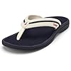 OLUKAI Ohana Palua Womens Beach Sandals, Water Resistant Flip Flops, Arch Support & Comfort Fit, Lightweight & Durable, Enhanced Grip & Traction