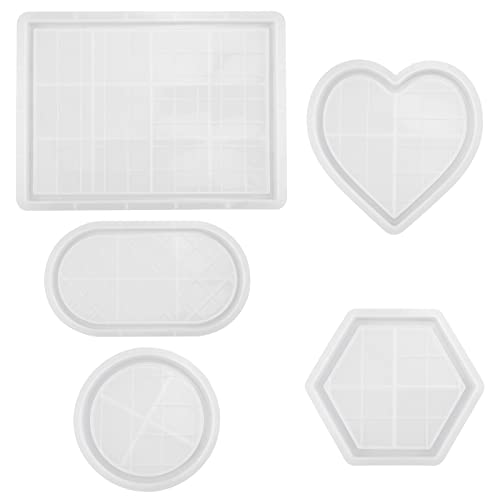Silikonformen Herz - 2 Stück Tablett Mit Rillen Für DIY Projekte