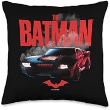 The Batman Batmobile Throw Pillow