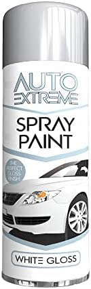 Classic Signature - 1 x Auto Extreme White Gloss Spray Paint 250ml Professional Quality, Perfect Finish for Cars, Bikes,Vans, Metal, Wood