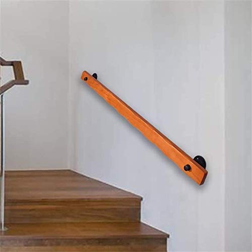 Main courante d'escalier en bois contre les chutes pour sécuriser la descente - 3