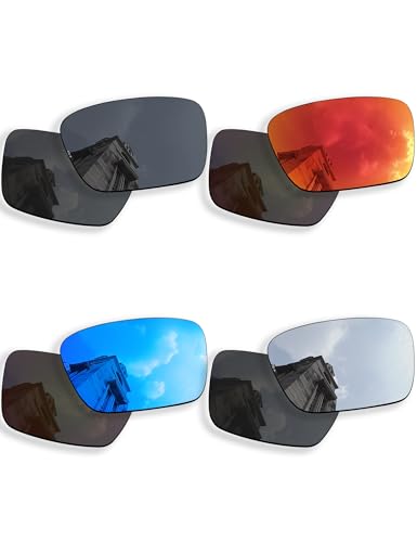 Image of 4 Pairs Polarized Replacement Lenses for Oakley Fuel Cell OO9096 Sunglasses, Anti-Scratch and Impact Resistant