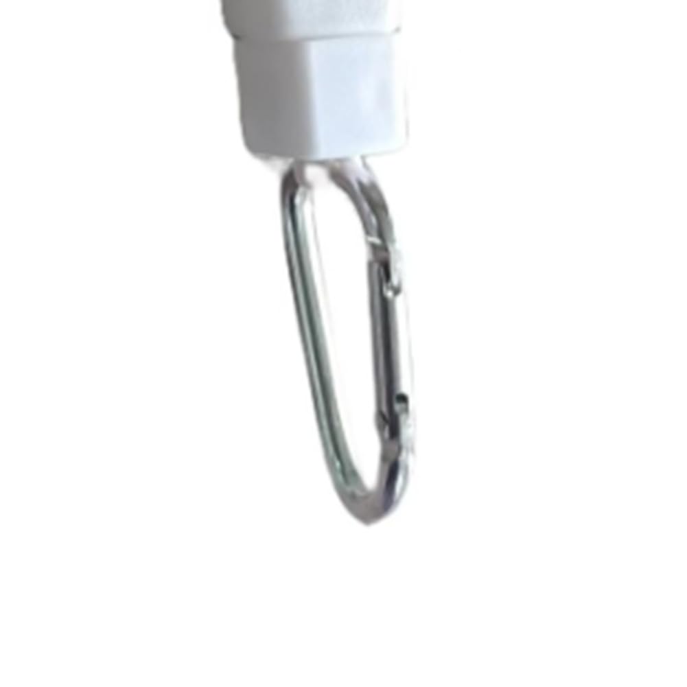 Stuurvnee Set di 6 pulegge per piante appendiabiti retrattile, facile da raggiungere, puleggia per piante ruota regolabile in altezza per piante sospese integratore