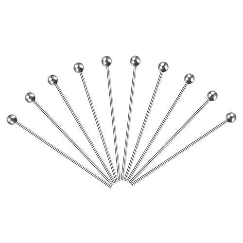 Patikil 500Pcs Silver Plated Ball Head Pins Jewelry Making 24 Gauge 25Mm Wire Head Pins Brass Round Ball Head Pins Metal End Head Pins For Diy Craft Necklaces Bracelets Earrings #TOP25