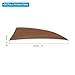 PATIKIL Arrows Vanes 50 Pack 3 Inch Arrow Turkey Feather Fletch Left Wing Fletching Brown for DIY Target Shooting