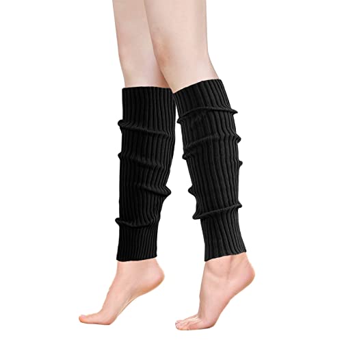 Image of ONUPGO Leg Warmers for Women 80s Party Accessories 80s Neon Knit Ribbed Leg Warmers Girls Junior Winter Leg Warmers Socks