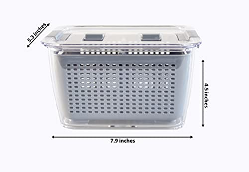 Kitchen Spaces - 1465A6-Amz Kitchen Spaces Colander Bin, Medium, Gray #TOP1