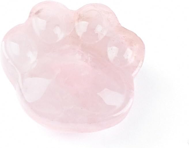 Lumisoul Crystal Agate Paw Carved Figurine Mini Animal Stone Decoration DIY Micro Landscape Desk Ornament (Mixed/Random)