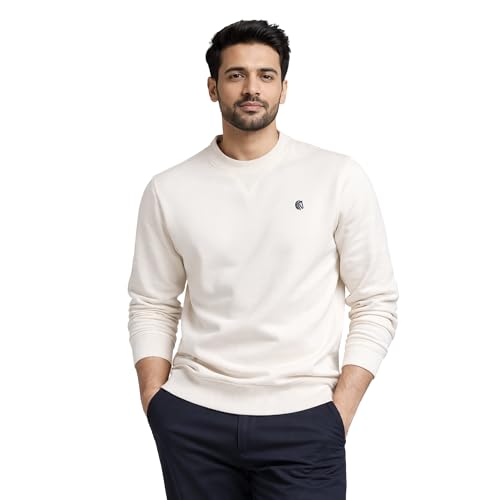 Image of MANE AND MINI Men's Fleece Crew Neck Full Sleeves Sweatshirt