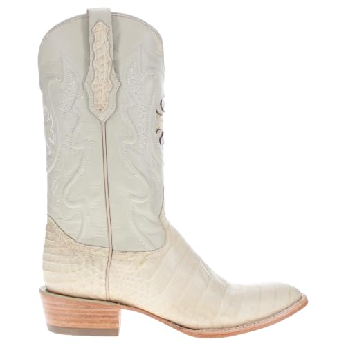 Image of Vaccari Men's Travis Genuine American Alligator Belly Leather Western Cowboy Boots