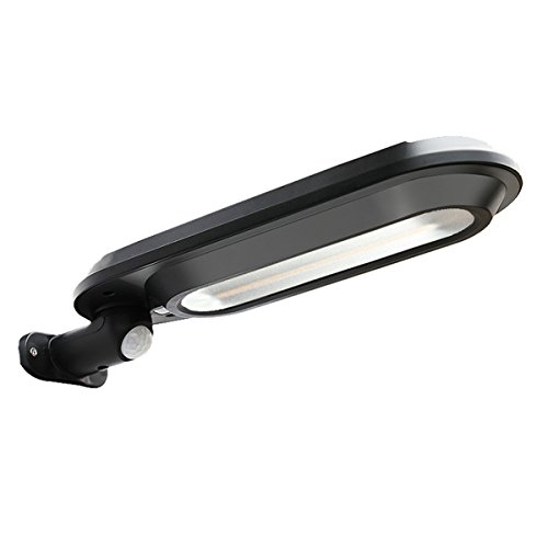 Toyvian Iluminación Solar Exterior Farola Con Sensor Led Luz Para Seguridad Jardín Calle Patio Batería De Litio