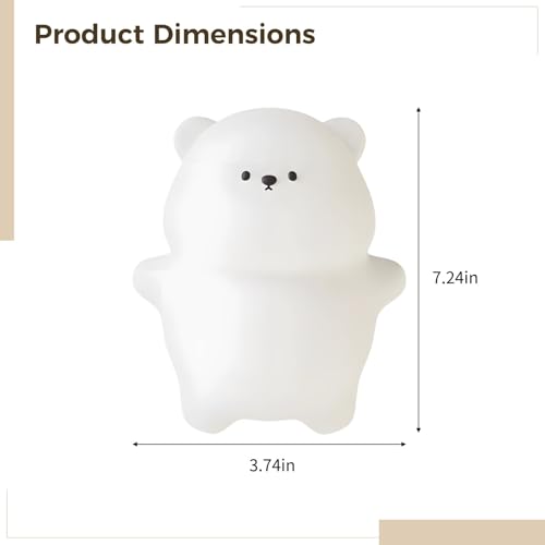 Lámpara de noche oso para cuna y dormitorio miniatura 5