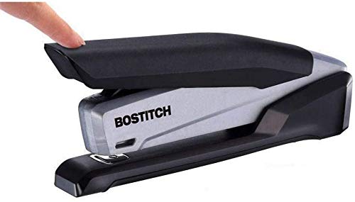 Bostitch Office Executive Stapler - 3 in 1 Stapler - One Finger, No Effort, Spring Powered Stapler, Black/Gray (INP20), 20 Sheets