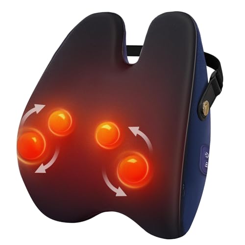 Image of Shiatsu Neck and Back Massager with Heat, Neck and Shoulder Massagers, Deep Tissue Kneading Massage Pillow for Lower Back, Shoulder, Leg Muscle Pain Relief, Relax Christmas Gift for Woman Man Dad Mom