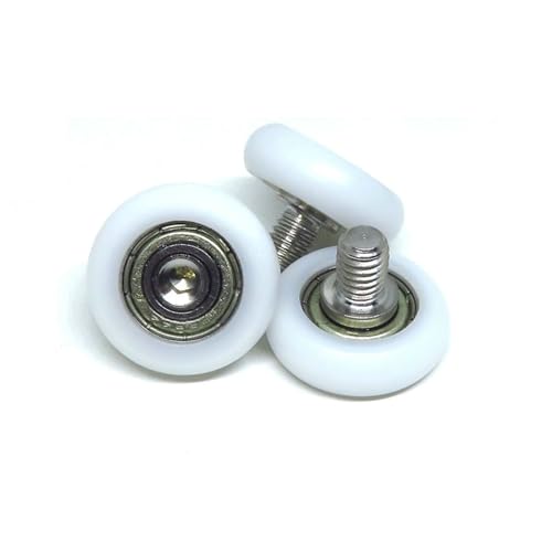 Roulements rigides à billes silencieux 22 mm et galets en nylon anti-friction M6, 4 pièces