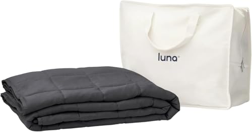 Luna Cooling Weighted Blanket for Adults – 100% Lyocell Rayon...
