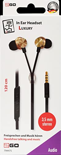 carstyling XXL 2GO Luxury In-Ear Stereo Headset Gold Zip Style, purple - Image 2