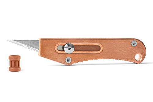 DROP Massdrop x Ferrum Forge RUK Retracting Utility Knife (Copper + Lanyard Bead)