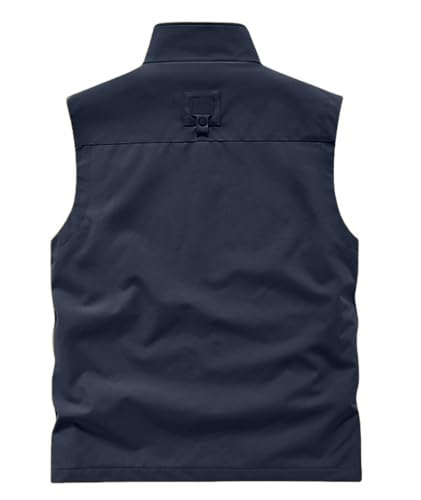Utility Vest for Men Fishing Golf Travel Hiking Photo Outwear Lightweight Sleeveless Jacket with Pockets2