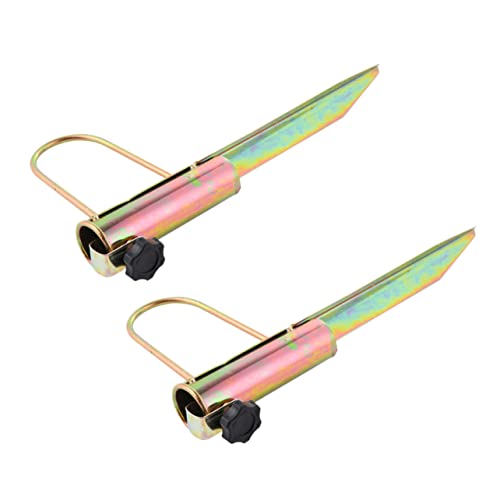 Toyvian 2piezas Soporte para Sombrilla de Playa Anclaje para Sombrilla de Exterior Barrena para Césped de Exterior para Uso Jardín Playa Terraza de Hierro