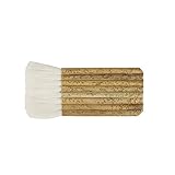 Yasutomo Sheep Hair Short Bamboo Handle Hake Brush, 3-1/4 in
