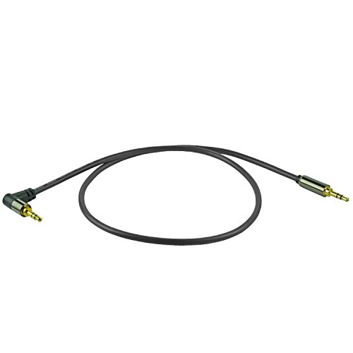 Mediabridge™ 3.5Mm Male To Male Right Angle Stereo Audio Cable (8 Feet) - 90° Connector For Flush Connections - Step Down Design For Smartphone, Tablet & Mp3 Cases - (Part# Mpc-35Ra-8) #TOP3