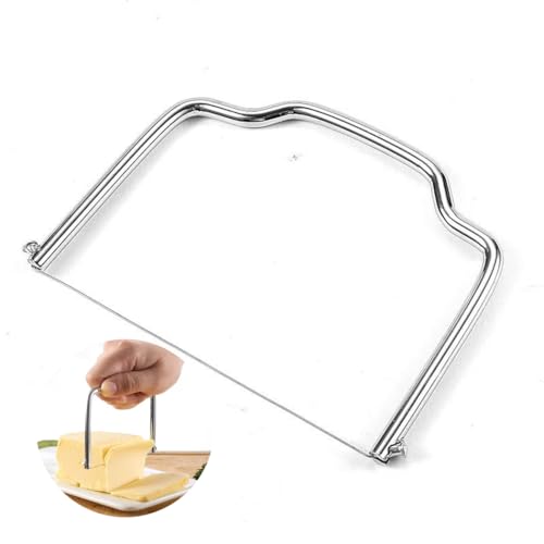 Cheese Slicer - Effective Stainless Steel Butter Slicers - Foie Gras Cutter for Block Cheese Butter Avocado Slicer