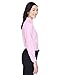 UltraClub Ladies' Classic Wrinkle-Resistant Long-Sleeve Oxford M PINK