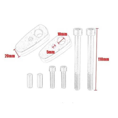 Rehausseur de guidon +20mm pour ajustement ergonomique