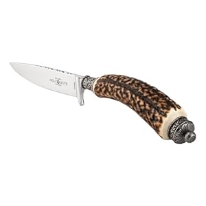 Holz-Leute Trachtenmesser mit Schnupftabakdose Hirschhorngriff