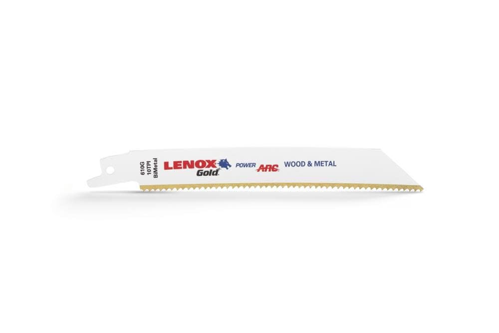 LENOX 6 In. 10 TPI Gold Power Arc Cu