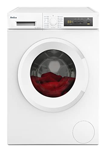 Amica Waschmaschine 7kg Startzeitvorwahl Aqua Stopp Frontlader Weiß 1400 U/Min