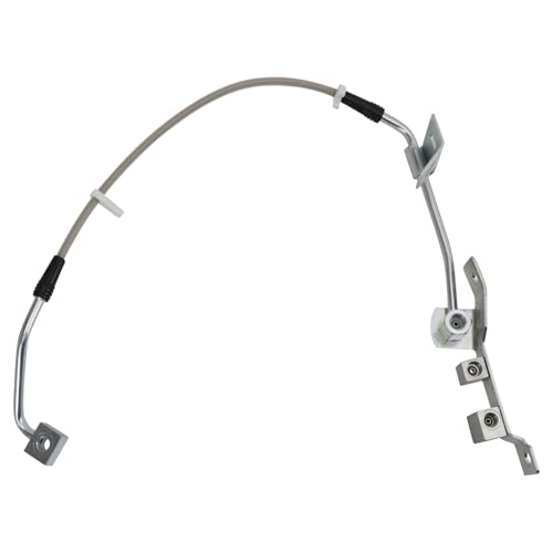 Image of TRQ Front Performance Brake Hose Set Compatible with 2002-2005 Dodge Ram 1500