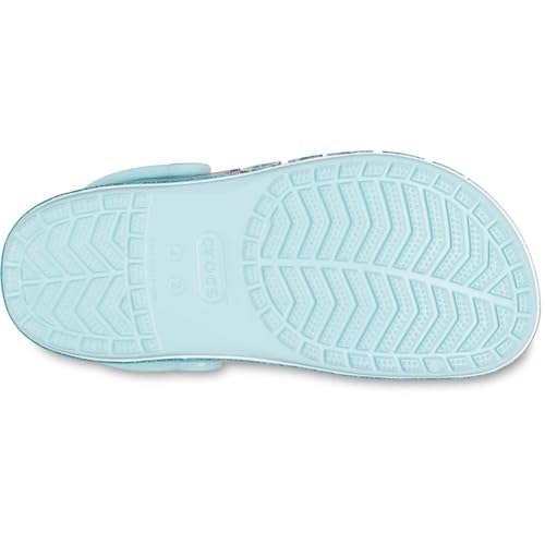 Sandália crocs bayaband rainbow glitter clog k pure water - 30