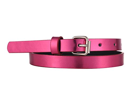 Insighter Belt For Girls 3 Pack Fashion Leather Uniform Kids Belt For Girl For Jeans Floral Pink Black Medium #TOP3