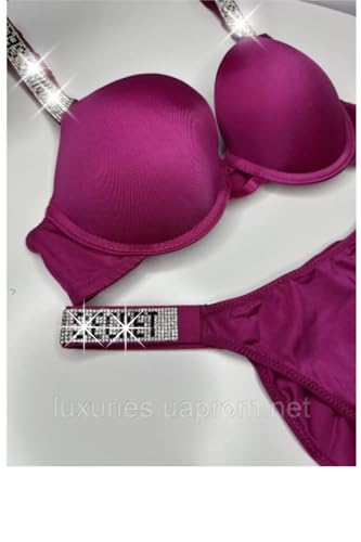 Image of Women Girl's Plain Cotton Padded Push-up Wireless Underwired Sports Non Padded Regular V Secret Everyday Wear Stylish Wired Non-Wired Full Coverage T-Shirt Solid Bra Underwear Lingerie Set