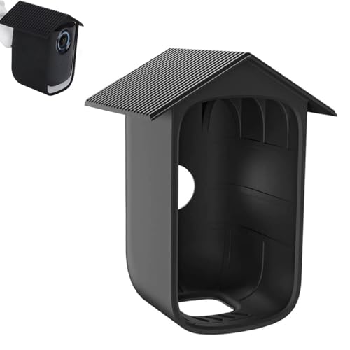 Funda de Silicona Zwenjuan para Cámara de Vigilancia, Resistente a la Intemperie, Negro, Impermeable, para Uso en Interiores y Exteriores